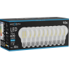 Mexen Vintis 10x žiarovka filament LED E27, A60, 4W, Studená - 6500K, 470 lm, číra - L150-E27-0465-00x10