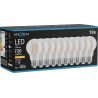 Mexen Vintis 10x LED filamentová žiarovka E27, A60, 6W, Teplá - 2200K, 720 lm, číra - L150-E27-0622-00x10