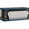 Mexen Vintis 10x žiarovka filament LED E27, A60, 6W, Teplá - 2700K, 720 lm, číra - L150-E27-0627-00x10