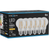 Mexen Vintis 6x Žiarovka filament LED E27, A60, 8W, Teplá - 2200K, 1055 lm, číra - L150-E27-0822-00x06