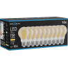 Mexen Vintis 10x Žiarovka filament LED E27, A60, 8W, Teplá - 2700K, 750 lm, jantárová - L150-E27-0822-50x10