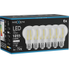 Mexen Vintis 6x Žiarovka filament LED E27, A60, 8W, Neutrálna - 4000K, 1055 lm, clear - L150-E27-0840-00x06