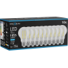Mexen Vintis 10x žiarovka filament LED E27, A60, 8W, Studená - 6500K, 1055 lm, číra - L150-E27-0865-00x10
