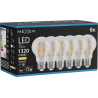 Mexen Vintis 6x LED vláknová žiarovka E27, A60, 10W, Teplá - 2700K, 1320 lm, číra - L150-E27-1027-00x06