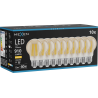 Mexen Vintis 10x žiarovka filament LED E27, A60, 10W, Teplá - 2700K, 910 lm, jantárová - L150-E27-1027-50x10