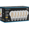 Mexen Vintis 6x Žiarovka filament LED E27, A60, 12W, Teplá - 2700K, 1585 lm, číra - L150-E27-1227-00x06