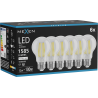 Mexen Vintis 6x Žiarovka filament LED E27, A60, 12W, Neutrálna - 4000K, 1585 lm, číra - L150-E27-1240-00x06