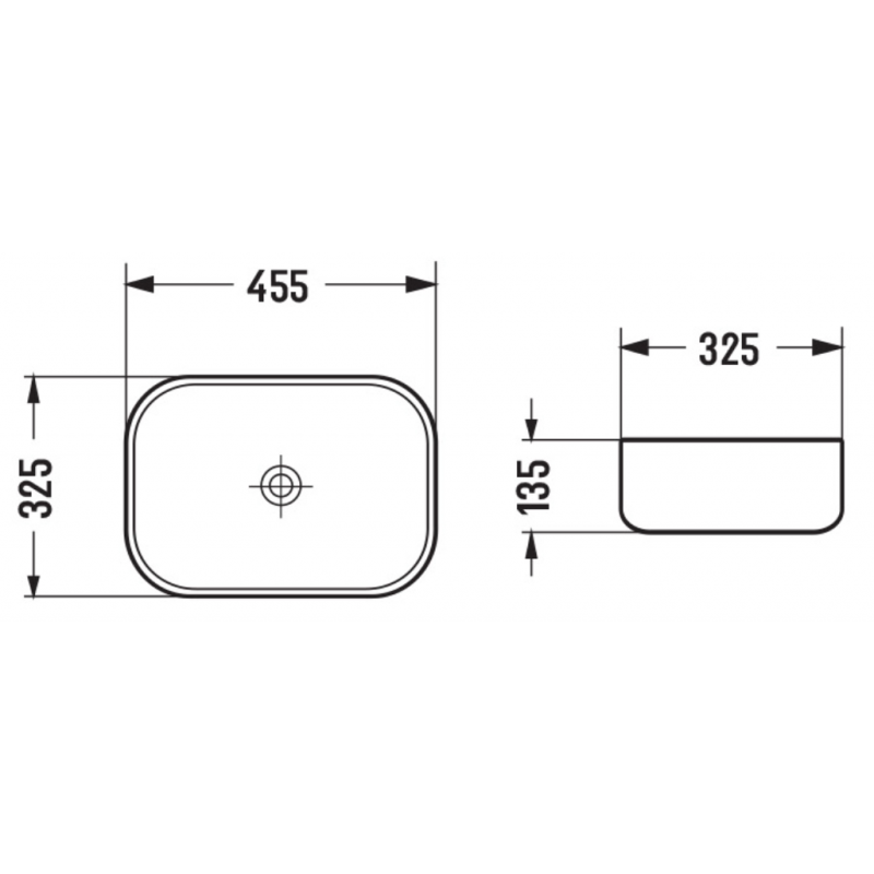 Mexen Rita umývadlo na dosku 45 x 32 cm, sivý kameň - 21084598