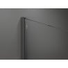 Mexen Kioto sprchová stena Walk-in 70 x 200 cm, čierne ombre 8 mm, brúsená gun gray - 800-070-101-66-76