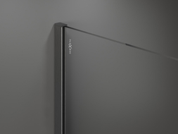Mexen Kioto sprchová stena Walk-in 80 x 200 cm, ombre čierna 8 mm, brúsená strelná šedá - 800-080-101-66-76