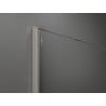 Mexen Kioto sprchová stena Walk-in 120 x 200 cm, čierna ombre 8 mm, brúsený nikel - 800-120-101-97-76