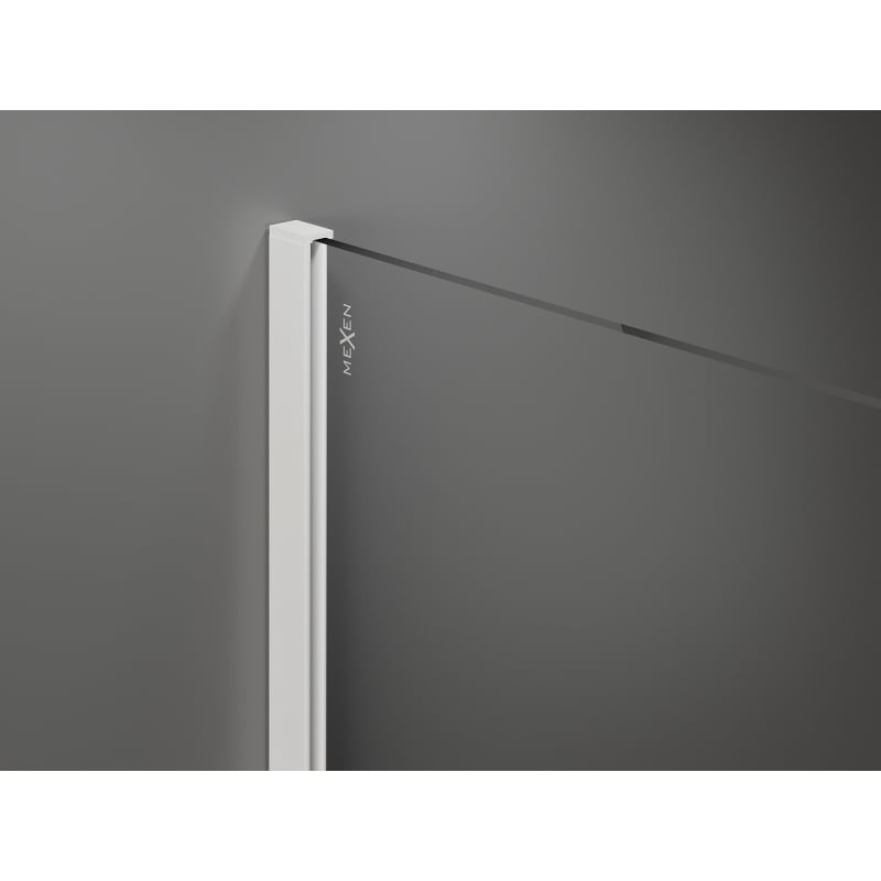 Mexen Kioto sprchová stena Walk-in 150 x 200 cm, biela ombre 8 mm, biela - 800-150-101-20-86