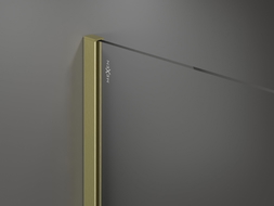 Mexen Kioto sprchová stena Walk-in 70 x 200 cm, biela ombre 8 mm, zlatá kartáčovaná - 800-070-101-55-86