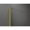 Mexen Kioto sprchová stena Walk-in 100 x 200 cm, biela ombre 8 mm, zlatá brúsená - 800-100-101-55-86