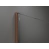 Mexen Kioto sprchová stena Walk-in 70 x 200 cm, biela ombre 8 mm, ružové zlato - 800-070-101-60-86