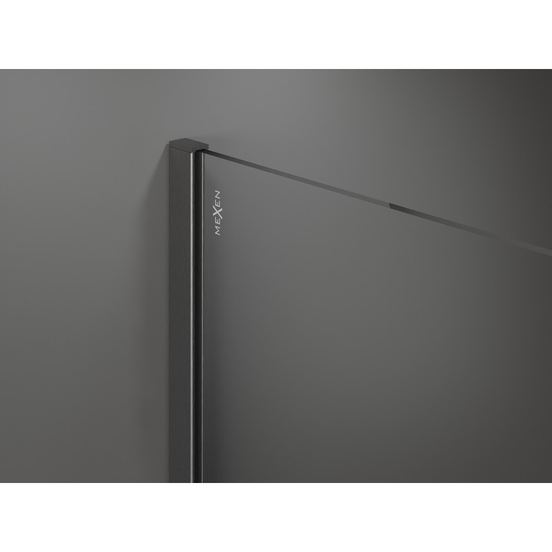 Mexen Kioto sprchová stena Walk-in 80 x 200 cm, biela ombre 8 mm, gun gray kartáčovaný - 800-080-101-66-86