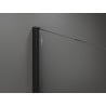 Mexen Kioto Sprchová stena Walk-in 100 x 200 cm, biela ombre 8 mm, čierna - 800-100-101-70-86