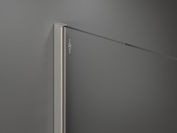 Mexen Kioto sprchová stena Walk-in 90 x 200 cm, biela ombre 8 mm, brúsený nikel - 800-090-101-97-86