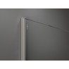 Mexen Kioto sprchová stena Walk-in 140 x 200 cm, biela ombre 8 mm, brúsený nikel - 800-140-101-97-86