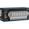 Mexen Vintis 10x žiarovka filament LED E27, G80, 2W, Teplá - 2200K, 150 lm, smoke - L155-E27-0222-70x10