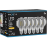 Mexen Vintis 6x LED žiarovka s vláknom E27, G80, 4W, Teplá - 2200K, 280 lm, dymová - L155-E27-0422-70x06