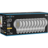 Mexen Vintis 10x žiarovka filament LED E27, G80, 4W, Teplá - 2200K, 280 lm, dymová - L155-E27-0422-70x10
