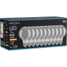 Mexen Vintis 10x žiarovka filament LED E27, G80, 6W, Teplá - 2200K, 450 lm, dymová - L155-E27-0622-70x10