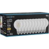 Mexen Vintis 10x žiarovka filament LED E27, G80, 6W, Teplá - 2700K, 720 lm, číra - L155-E27-0627-00x10