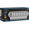 Mexen Vintis 10x Žiarovka filament LED E27, G80, 6W, Teplá - 2700K, 510 lm, dymová - L155-E27-0627-70x10