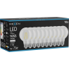 Mexen Vintis 10x žiarovka filament LED E27, G80, 8W, Neutrálna - 4000K, 1055 lm, číra - L155-E27-0840-00x10
