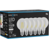 Mexen Vintis 6x Žiarovka filament LED E27, G80, 10W, Neutrálna - 4000K, 1320 lm, číra - L155-E27-1040-00x06