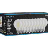 Mexen Vintis 10x Žiarovka filament LED E27, G80, 10W, Neutrálna - 4000K, 1320 lm, číra - L155-E27-1040-00x10