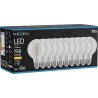 Mexen Vintis 10x filamentá žiarovka špirála LED E27, G80, 8W, Teplá - 2700K, 750 lm, priehľadná - L165-E27-0827-00x10