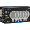Mexen Vintis 6x Žiarovka filament LED E27, G95, 2W, Teplá - 2200K, 150 lm, dym - L157-E27-0222-70x06