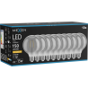 Mexen Vintis 10x Žiarovka filament LED E27, G95, 2W, Teplá - 2200K, 150 lm, dymová - L157-E27-0222-70x10