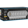 Mexen Vintis 10x žiarovka filament LED E27, G95, 4W, Teplá - 2200K, 280 lm, dymová - L157-E27-0422-70x10