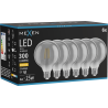 Mexen Vintis 6x Žiarovka filament LED E27, G95, 4W, Teplá - 2700K, 300 lm, dymová - L157-E27-0427-70x06