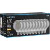 Mexen Vintis 10x LED žiarovka s vláknom E27, G95, 4W, Teplá - 2700K, 300 lm, dymová - L157-E27-0427-70x10