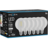 Mexen Vintis 6x Žiarovka filament LED E27, G95, 6W, Neutrálna - 4000K, 720 lm, číra - L157-E27-0640-00x06