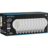 Mexen Vintis 10x LED vlákno žiarovka E27, G95, 6W, Neutrálna - 4000K, 720 lm, číra - L157-E27-0640-00x10