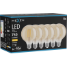 Mexen Vintis 6x LED filamentová žiarovka E27, G95, 8W, Teplá - 2700K, 750 lm, jantár - L157-E27-0827-50x06