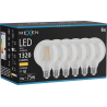 Mexen Vintis 6x LED žiarovka filament E27, G95, 10W, Teplá - 2700K, 1320 lm, číra - L157-E27-1027-00x06