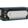 Mexen Vintis 10x Žiarovka filament LED E27, G95, 10W, Teplá - 2700K, 1320 lm, číra - L157-E27-1027-00x10