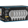 Mexen Vintis 6x Žiarovka filament špirála LED E27, G95, 4W, Teplá - 2200K, 220 lm, dymová - L167-E27-0422-70x06