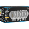 Mexen Vintis 6x Žiarovka filament špirála LED E27, G95, 6W, Teplá - 2200K, 350 lm, dymová - L167-E27-0622-70x06