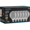 Mexen Vintis 6x žiarovka filament špirála LED E27, G95, 6W, Teplá - 2700K, 510 lm, dymová - L167-E27-0627-70x06