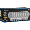 Mexen Vintis 10x žiarovka filament špirála LED E27, G95, 8W, Teplá - 2200K, 450 lm, dymová - L167-E27-0822-70x10