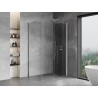 Mexen Mist-F skladací sprchovací kút pravý 85 x 100 cm, transparentný, chróm - 8A6T-085-100-01-00-P