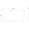 Mexen Brill-S LED stropný panel na povrchovú montáž 120 x 60 cm, 60W, Neutrálna - 4000K, 7200 lm, biela