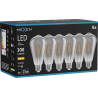 Mexen Vintis 6x LED žiarovka filament E27, ST64, 4W, Teplá - 2700K, 300 lm, dymová - L152-E27-0427-70x06